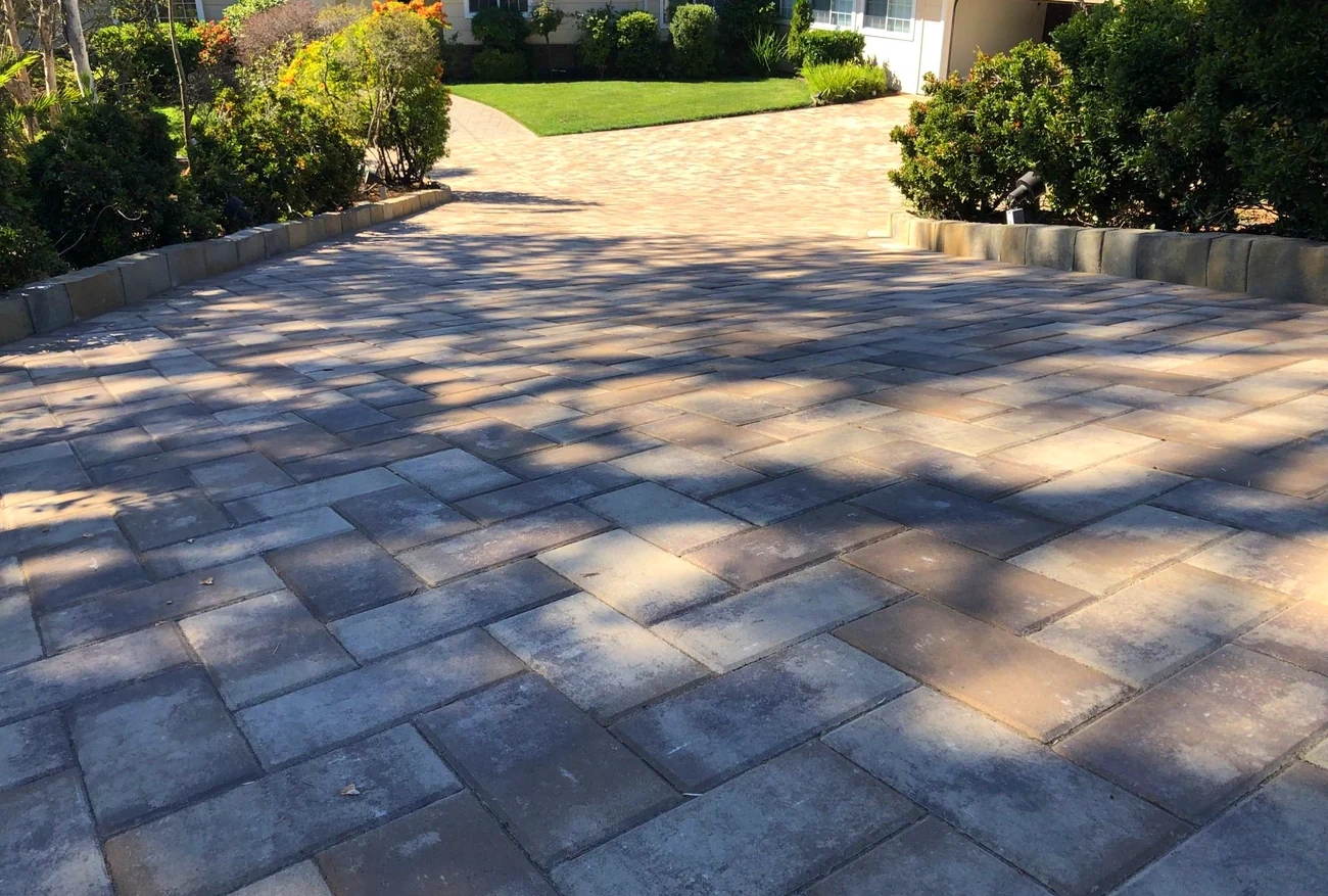 After: new paver driveway
